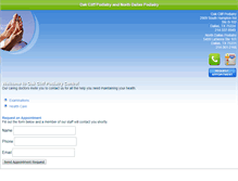 Tablet Screenshot of dallaspodiatrist.net